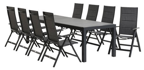 HOBURGEN P205/275 pöytä harmaa + 4 MYSEN tuoli harmaa