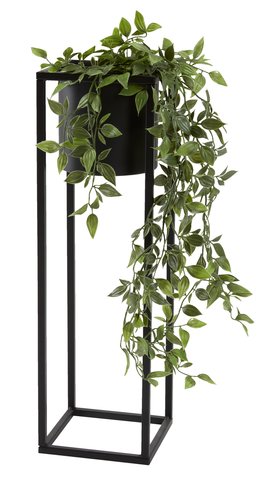 Blumentopf DETLEF B15xL15xH50cm schwarz JYSK