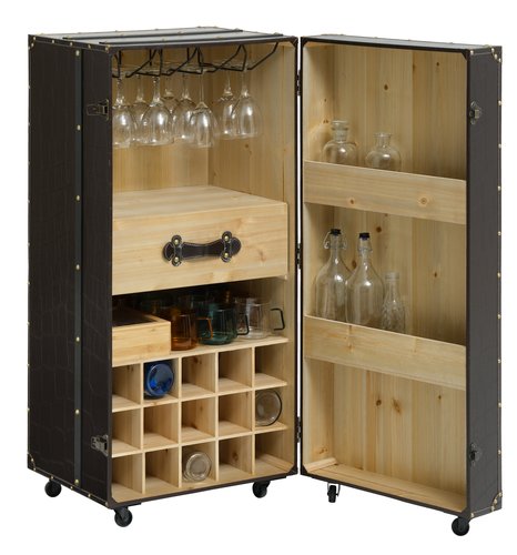 Bar cabinet RISTINGE 50x108 dark brown