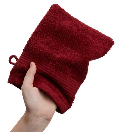 Ръкавица за миене KARLSTAD 14x20 бордо