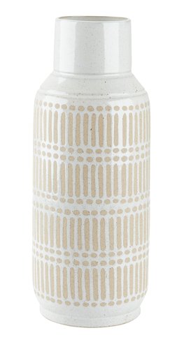Vase GUSTAF Ø18xH47cm hvit