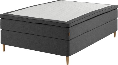 Boxspring 140x200 GOLD C75 latex grijs-40