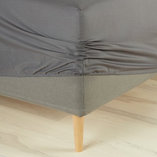 Fitted sheet FRIDA KING grey