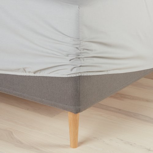 Fitted sheet KNG l.grey KRONBORG