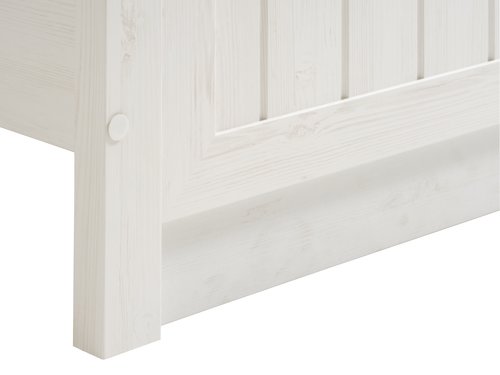 Bed frame MARKSKEL DBL 140x200 oak/white