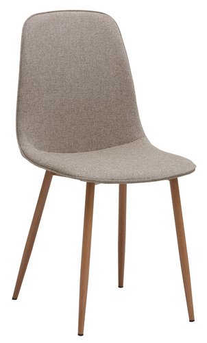 Dining chair BISTRUP sand/oak