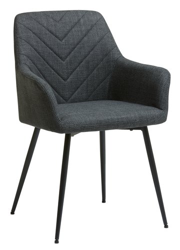 Dining chair PURHUS grey/black