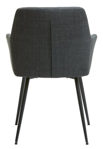 Dining chair PURHUS grey/black