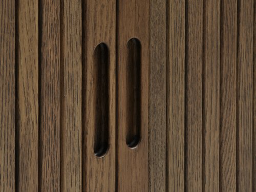 Komoda LYNGVIG D120cm rolo vrata tamni hrast