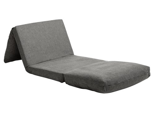 Folding chair bed VEGGER grey