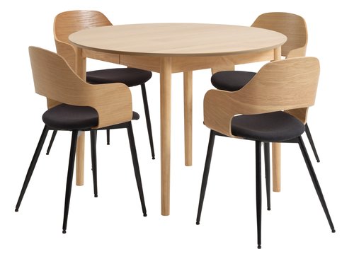 MARSTRAND D110 oak + UK HVIDOVRE oak/blk