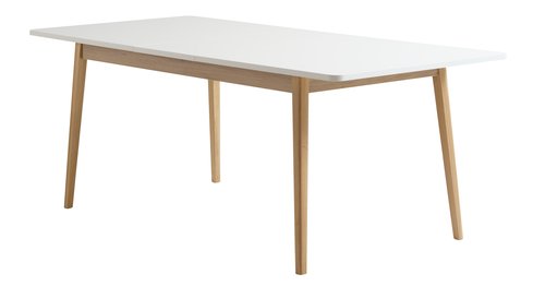 Spisebord GAMMELGAB 90x160/200 eik/hvit