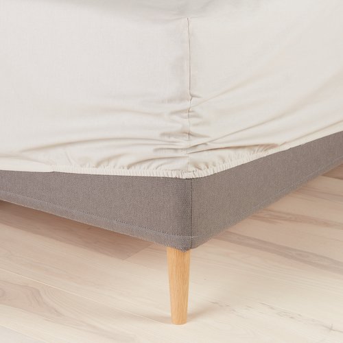 Fitted sheet FRIDA Single beige