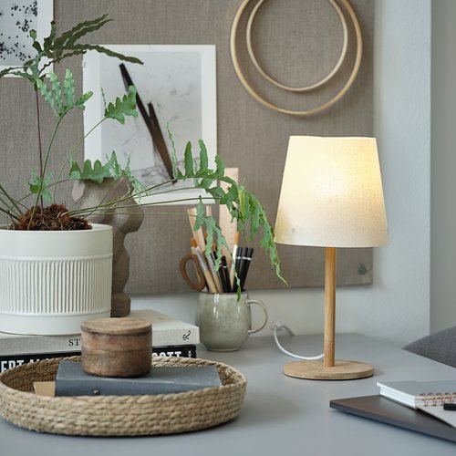 Table lamp JULIUS D19xH39cm natural