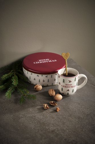 Karácsonyi kekszes doboz LABRADORIT ÁTM20xMA7cm