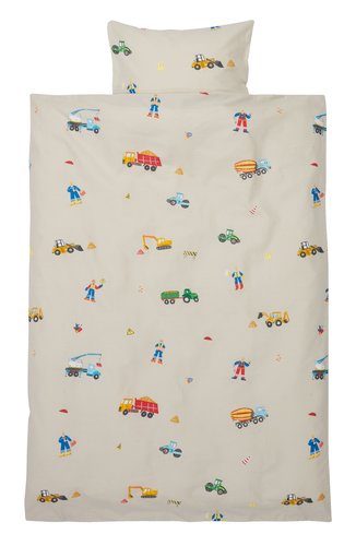 Parure de lit junior GURI 100x140 gris