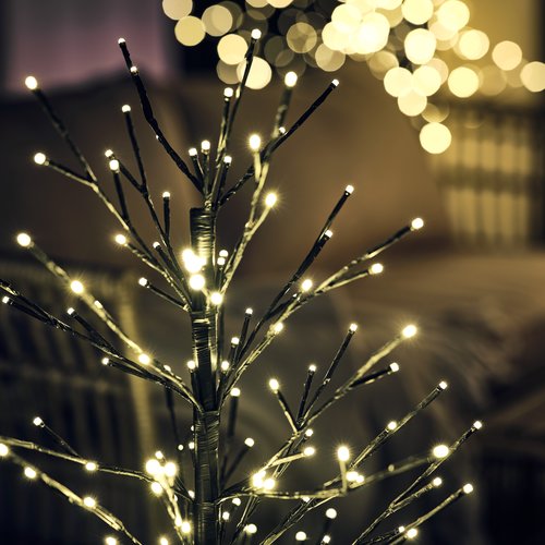 LED light tree VALE H120cm w/240 with timer
