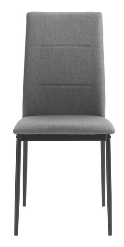 Jedálenská stolička TRUSTRUP sivý poťah/čierna