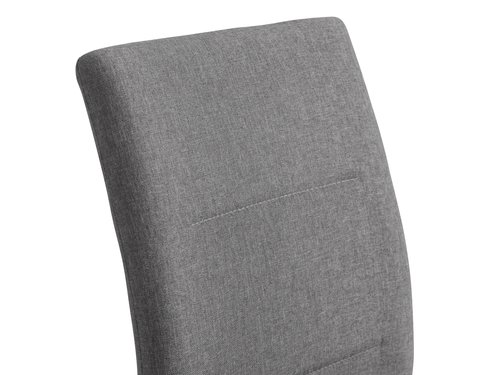 Ruokapöydän tuoli TRUSTRUP harmaa kangas/musta