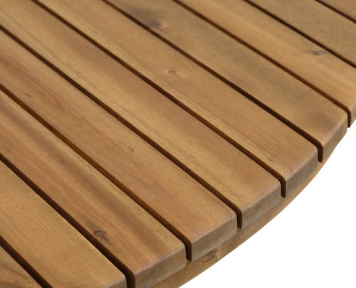 Stół ogrodowy HOLTE Ś120 drewno twarde