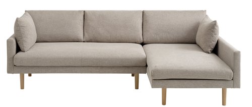 Sofa HVIDBJERG chaise lounge sand