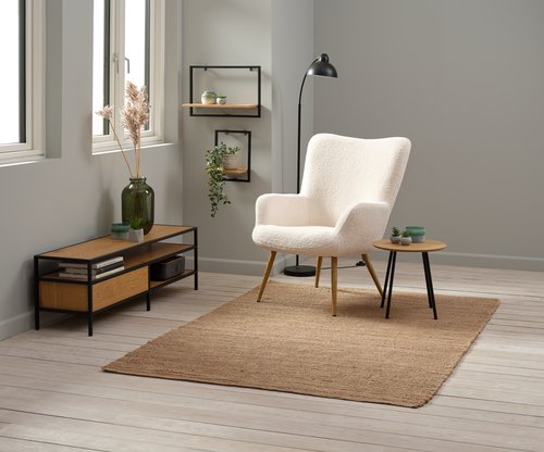 Jysk white online chair