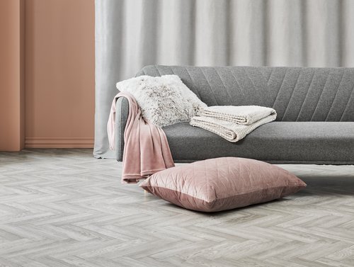 Cushion LOTUS 50x50 white/grey