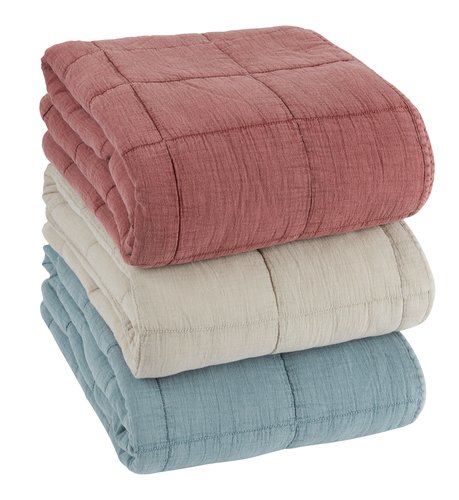 Caleffi Lacchia Steppdecke – Baumwolle, Blau, Einzelbett, Super Weich & Waschmaschinenfest