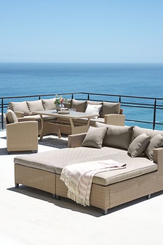 Ležaljka HALLING Š179xD187 natur | JYSK