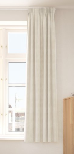 Curtain AUSTRA 1x140x175 velvet beige | JYSK