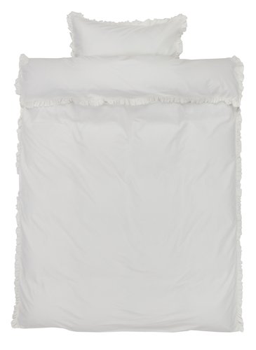 Komplet pościeli ELMA zmiękczona bawełna 140x200 biały