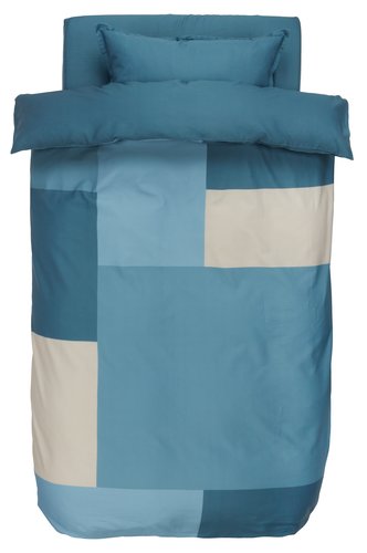 Спално бельо с чаршаф MARIA сатен 140x200 синьо