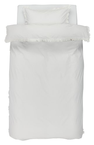 Спално бельо с чаршаф ELMA 140x200 бяло