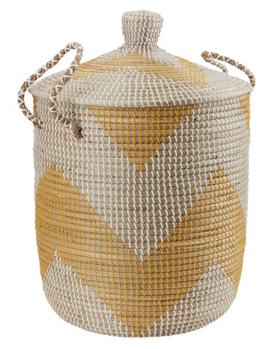 Aufbewahrungsbox HEDVIG Ø43xH61cm m/Deckel JYSK