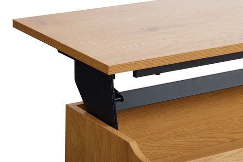 Konferenční stolek AABENRAA L110 zv.deska/úlož.prostor dub