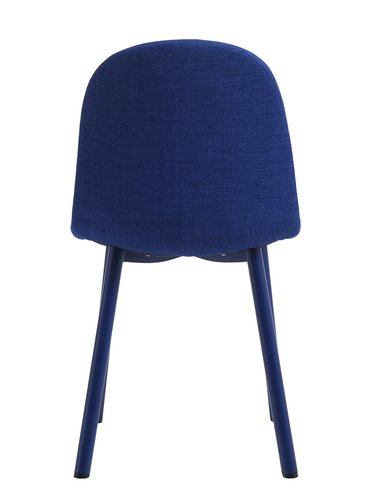 Jedilniški stol EJSTRUP modra tkanina/jeklo
