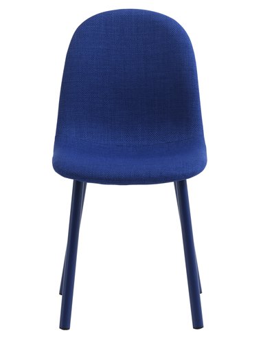 Καρέκλα τραπεζαρίας EJSTRUP μπλε ύφασμα