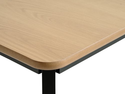 Blagovaonski stol JEGIND 80x130 hrast/crna