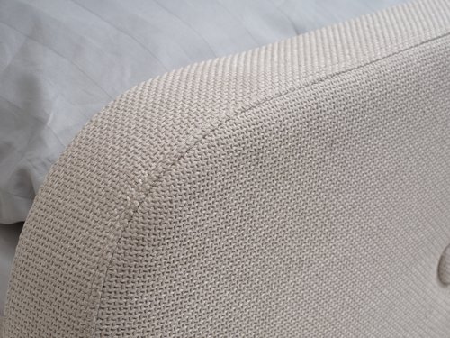 Bed frame KONGSBERG King beige fabric