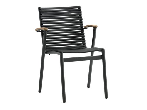 Καρέκλα στοιβαζόμενη SADBJERG μαύρο
