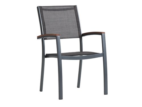 Silla apilable MADERNE gris