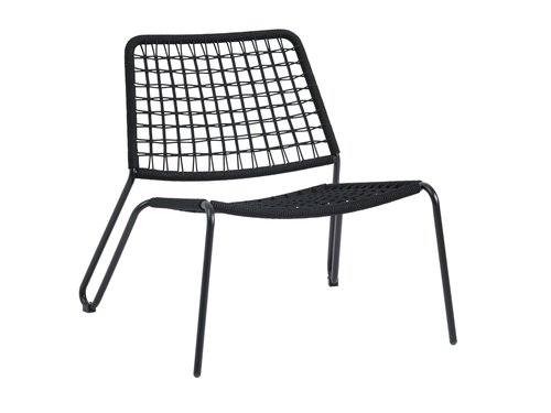 Krzesło wypoczynkowe ULLARED czarny