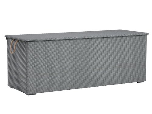 Cushion storage box STAVERN W198xH74xD72 grey