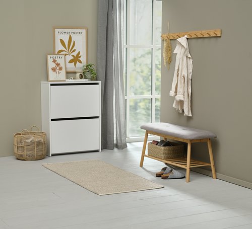 Bench VANDSTED grey/bamboo