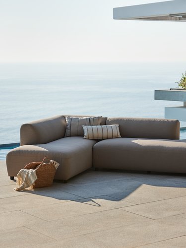Loungesofa VEDBY 5-pers. all-weather beige