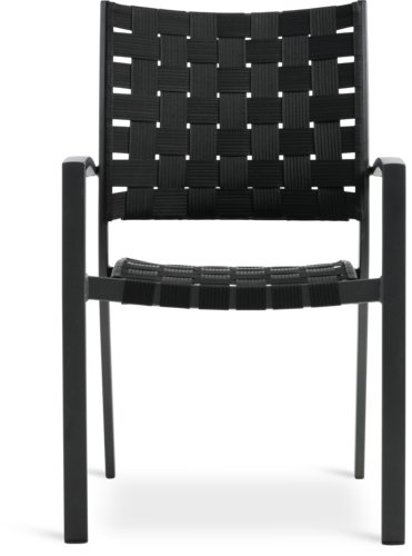 Rakásolható kerti szék JEKSEN fekete