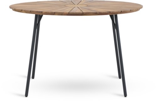 Stôl BASTRUP Ø120 prírodná/čierna
