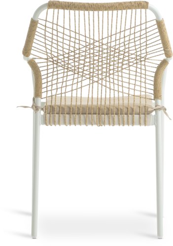 Krzesło ogrodowe FASTRUP biały