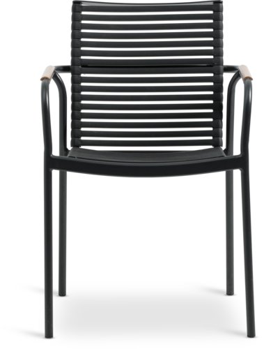 Stohovateľná stolička NABE čierna