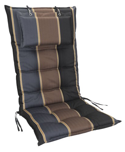 Poduszka ogrodowa na krzesło pozycyjne AKKA brązowy